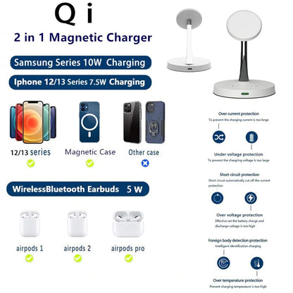 15W Wireless Charging Station Stand